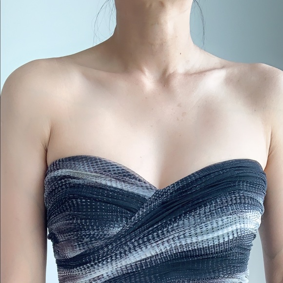 BCBG MAXAZRIA Tulle Crepe bustier dress - Picture 7 of 8